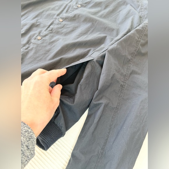 Scotch & Soda Poplin Bomber Shirt in Midnight - Picture 10 of 16